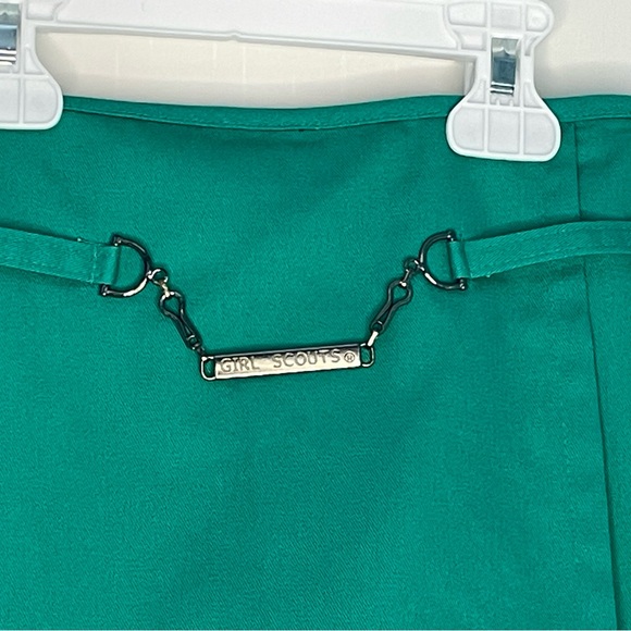 Vintage Girl Scouts Junior Uniform Skort High Waisted Faux Wrap Small Junior 90s - Picture 2 of 14
